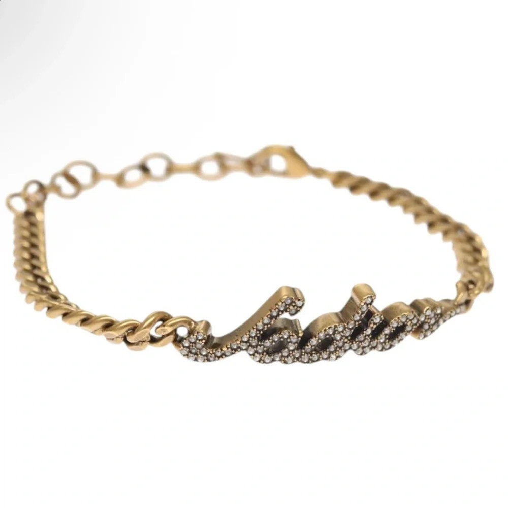 Christian Dior Bracelet brass hardware with Dior dust bag - Picture 1 of 8